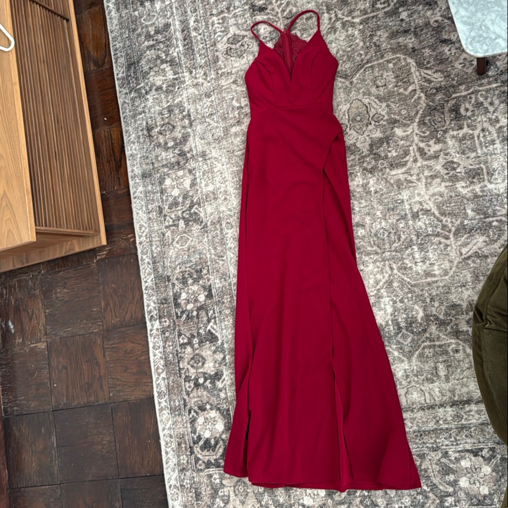 Vibrant Red Formal Dress